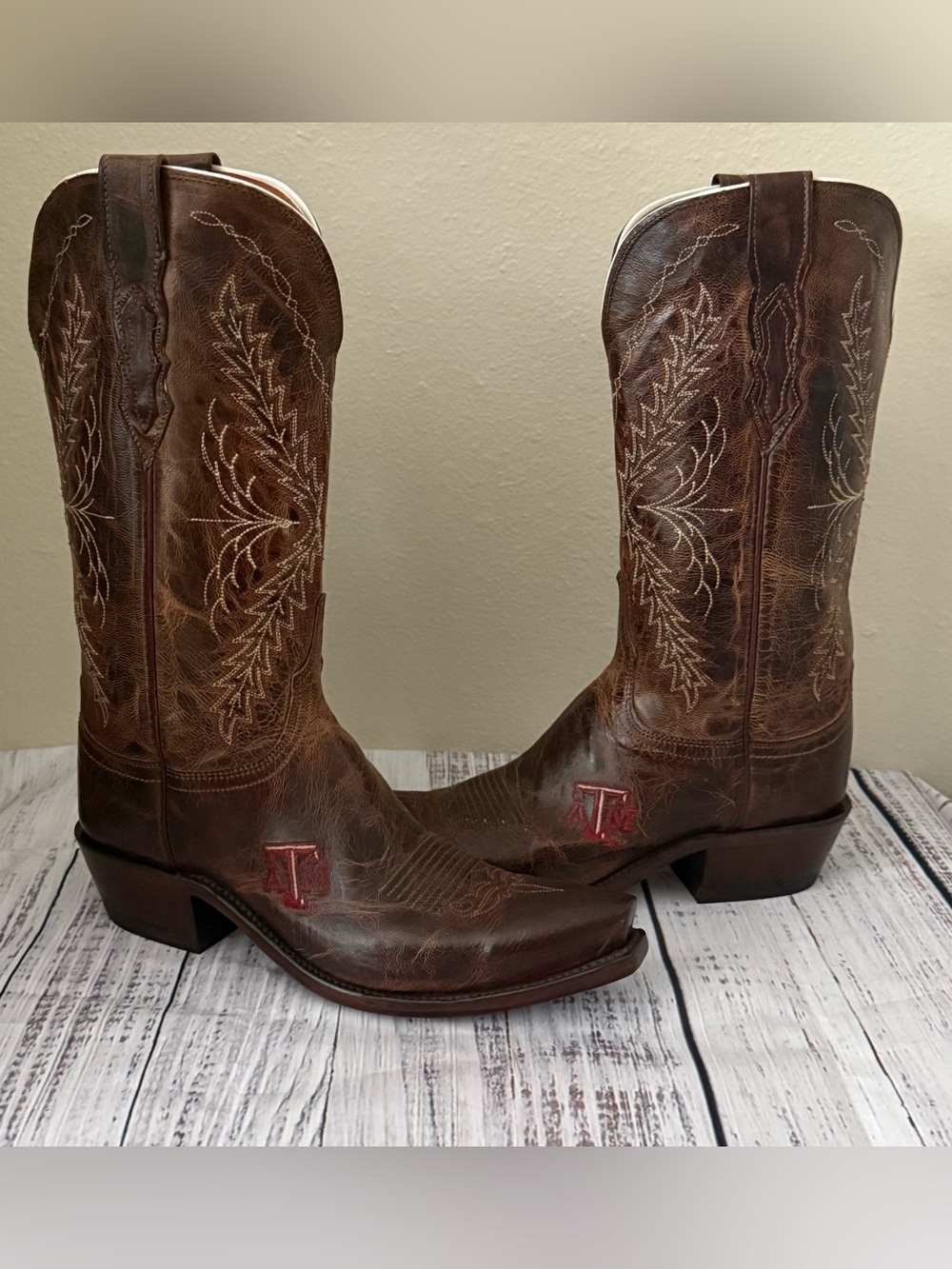 Texas A&M Aggie’s Lucchese Women's Boots 8b